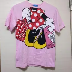ミニーマウス グラフィック Tシャツ Sサイズ ピンク