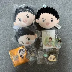 ハイキュー 岩泉一 ぬいぐるみ アクリルキーホルダー 前髪クリップ