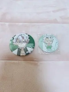 鬼滅の刃 不死川実巳 缶バッチ(2点セット)