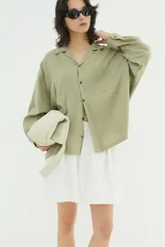 CLANE OPEN COLLAR OVER SHIRTSのサムネイル