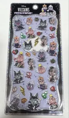 【正規品】ディズニー　ヴィランズ　プチドロップステッカー