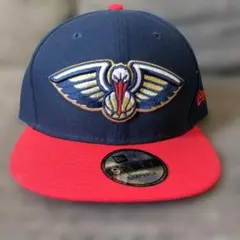 New Era 9FIFTY Snapback キャップ ネイビー/レッド