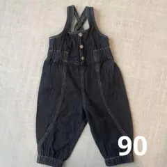 しまむら micorrid x softcheese デニムサロペット