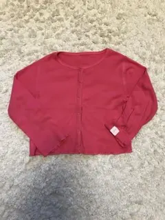 プチバトー　ピンク 長袖 カーディガン　18m 81cm