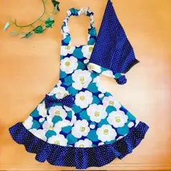 姫エプロン　つばき　３点セット　100-120