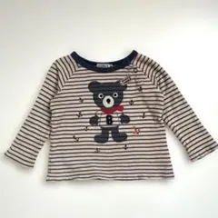 最終値下げ/ミキハウス クマ刺繍 ニットセーター 80cm