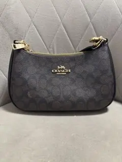 【極美品】COACH テリショルダーバッグ・シグネチャーキャンバス