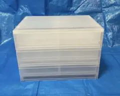 無印良品　ポリプロピレン　小物収納ケース　ワイド　小　引出２個　３個のサムネイル