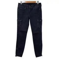 リーバイス スキニー ストレッチ デニム ジーンズ 裾ジップ サイズ26