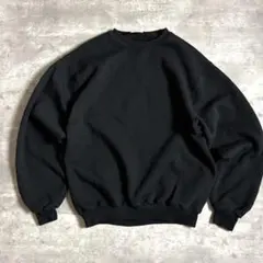 90s USA製 CHEETAH スウェット L ブラック無地 黒 ヴィンテージ