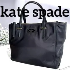 kate spadeケイトスペード✨トートバッグ ナイロン A4 軽量 黒 通勤