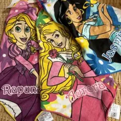 ディズニープリンセス ループ付きタオル 3枚セット