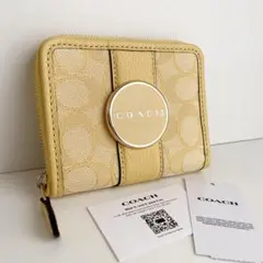 コーチ COACH 折り財布 札入れ ロニー シグネチャー ジャカード 新品