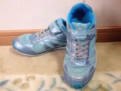 SUPERSTAR 水色 スニーカー 23.5cm