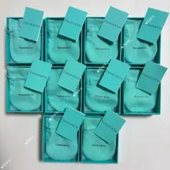 極美品　ティファニー　巾着袋&空箱&紙袋&お手入れカード　10セット　現行品 極美品 ティファニー 巾着袋&空箱&紙袋&お手入れカード 10セット 現行