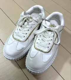 ピンクラテ　厚底スニーカー　Lサイズ