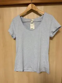 H&M 半袖 Tシャツ ライトブルー Lサイズ　未使用のサムネイル