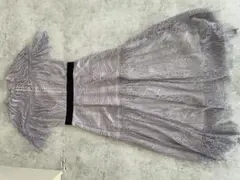 snidel 総レース ドレス ワンピース ドット チュール シアー ロング