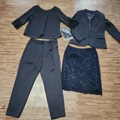 新品☆RyuRyu　アンサンブルスーツ5点セット　13号　ネイビー