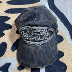 DIESEL キャップ イーグルロゴ グレー ダメージ加工 - メルカリ