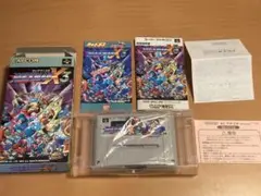 SNES ロックマンX3 スーパーファミコン 箱説明書チラシハガキ付