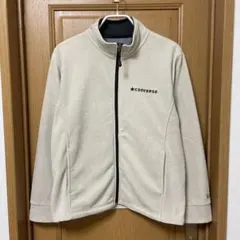 CONVERSE フリースジャケット アウター　ベージュ　レディース　L