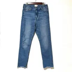 2487 コーエン デニムパンツ ジーンズ カットオフ スリット XL ブルーのサムネイル