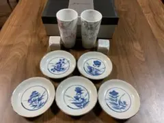 未使用　山本寛斎　Kansai ペアグラス&塩胡椒入れ　たち吉　小皿5枚セットのサムネイル