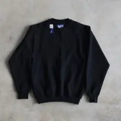 90s RUSSELLラッセル×PLUMA 無地 スウェット M 黒 未使用