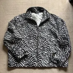 ゼブラ柄 フリース ジャケット