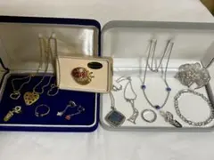 26【遺品整理・生前整理】K18GP G.SILVER 刻印有ネックレス カメオ