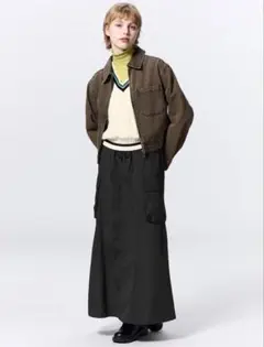 新品！GU☆カーゴマキシスカート 黒　M タグ付き