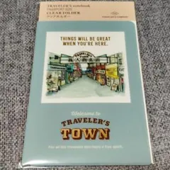 トラベラーズノート パスポートサイズ クリアホルダー 2024 ＆ 連結バンド