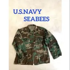 U.S.NAVY SEABEES ジャケット カモフラージュ 迷彩　シービーズ