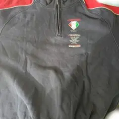 FILA ハーフジップ ウィンドブレーカー M ネイビー/レッド