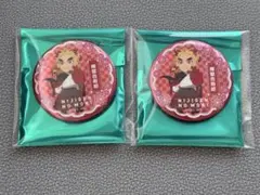鬼滅の刃　ニジゲンノモリ　ネオン缶バッジ　2点セット　煉獄杏寿郎