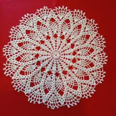レース編み　ドイリー　ハンドメイド