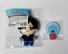 リボーン　ひこくじ　山本武　ミニぬいぐるみ　ネームバッジ