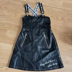 PAMON ブラック ジャンバースカート　120cm