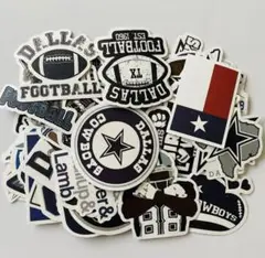 ダラスカウボーイズ　ステッカーセット ③NFL 防水　アメフト　48枚