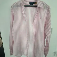 Polo Ralph Lauren ピンクストライプ シャツ XS