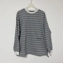 OLIVE DRAB ストライプ 長袖カットソーのサムネイル