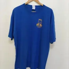 00s GILDAN カレッジTシャツ アメカジ XL ブルー US古着