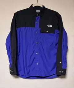 THE NORTH FACE ヌプシシャツ BLACK×BLUE