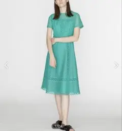 ⭐︎新品・タグ付き⭐︎アナスイ ミニ ロゴテープ肩あき半袖ワンピース