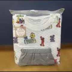 2.UNIQLO セサミストリート　キルトパジャマ　コットン100%