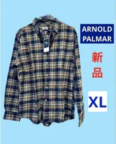 新品 未使用 アーノルドパーマー レナウン チェック柄 長袖シャツ XL ①のサムネイル