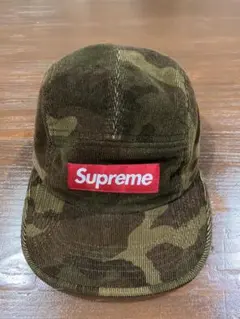 Supreme カモフラージュ コーデュロイキャップ