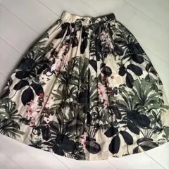 DOUBLE STANDARD CLOTHING ボタニカル柄フレアスカートのサムネイル