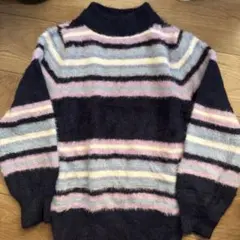MAJESTIC LEGON ストライプ ニットセーター M